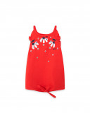 Tee-shirt en jersey bretelles fille rouge sea lovers Tee-shirt en jersey bretelles fille rouge sea lovers