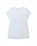 Tee-shirt en jersey message fille blanche island Tee-shirt en jersey message fille blanche island