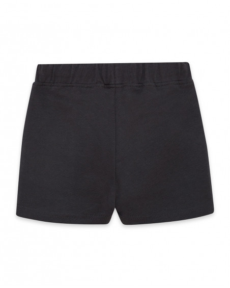 Bermuda en jersey lacets garçon gris basicos baby Bermuda en jersey lacets garçon gris basicos baby