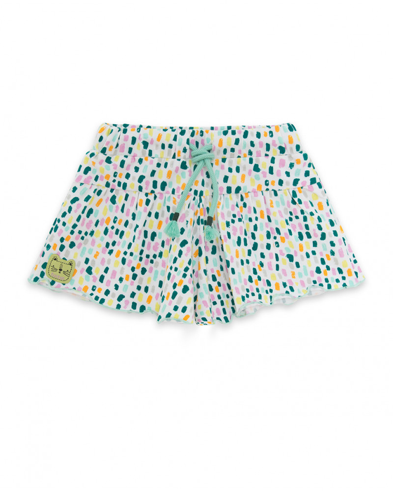 Short en jersey imprimé fille blanche in the jungle