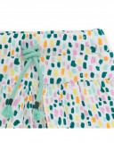 Short en jersey imprimé fille blanche in the jungle Short en jersey imprimé fille blanche in the jungle