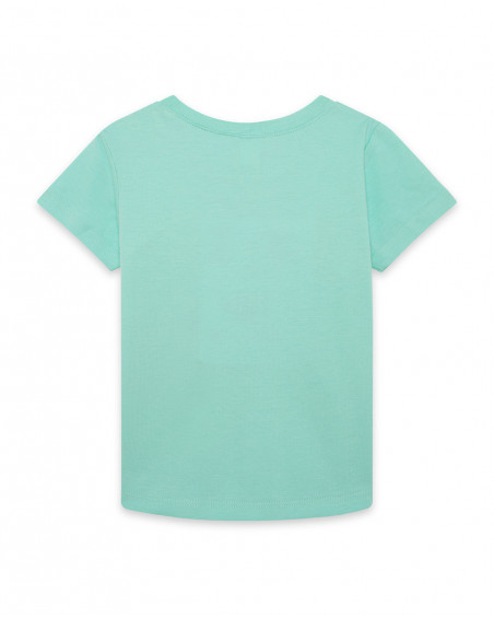Tee-shirt en jersey imprimée garçon vert in the jungle Tee-shirt en jersey imprimée garçon vert in the jungle