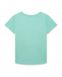 Tee-shirt en jersey imprimée garçon vert in the jungle Tee-shirt en jersey imprimée garçon vert in the jungle