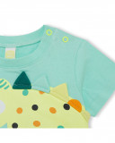 Tee-shirt en jersey imprimée garçon vert in the jungle Tee-shirt en jersey imprimée garçon vert in the jungle