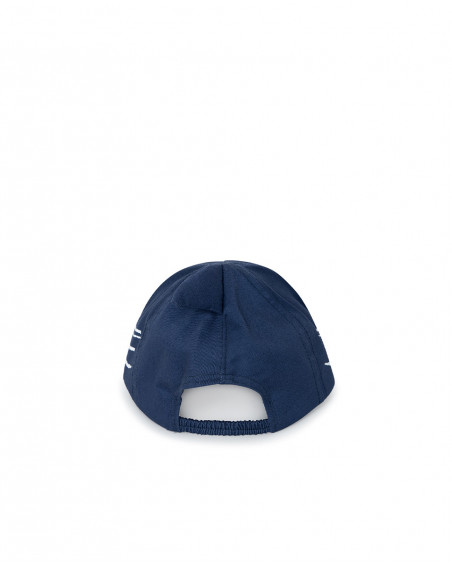 Visera en sergé message garçon bleu red submarine