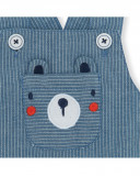 Salopette en jeans et t-shirt à rayures garçon bleu little Salopette en jeans et t-shirt à rayures garçon bleu little