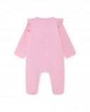 Grenouillère en jersey long avec pieds fille rose icy and sweet Grenouillère en jersey long avec pieds fille rose icy and sweet