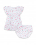 Robe en jersey imprimé fille rose so cute Robe en jersey imprimé fille rose so cute