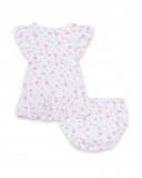 Robe en jersey imprimé fille rose so cute Robe en jersey imprimé fille rose so cute
