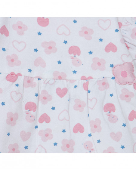 Robe en jersey imprimé fille rose so cute Robe en jersey imprimé fille rose so cute