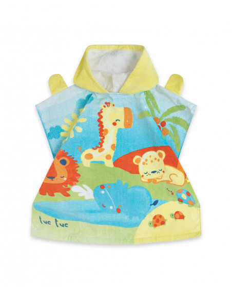 Poncho imprimé garçon jaune hi! sunshine Poncho imprimé garçon jaune hi! sunshine