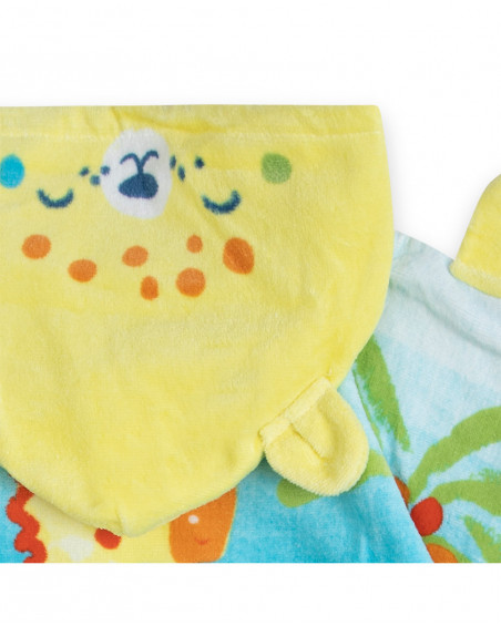 Poncho imprimé garçon jaune hi! sunshine Poncho imprimé garçon jaune hi! sunshine