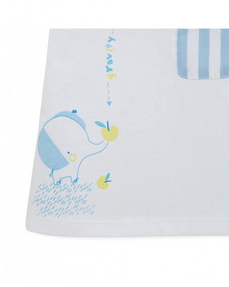 Tee-shirt en jersey et short à rayures garçon bleu so cute Tee-shirt en jersey et short à rayures garçon bleu so cute