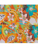 Robe en popeline imprimé fille orange summer festival Robe en popeline imprimé fille orange summer festival
