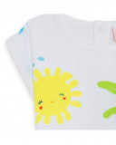 Robe en jersey imprimé fille jaune hi! sunshine Robe en jersey imprimé fille jaune hi! sunshine