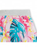 Short en jersey fleurs fille rose tahiti Short en jersey fleurs fille rose tahiti