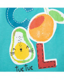 Tee-shirt en jersey imprimée garçon bleu fruitty time Tee-shirt en jersey imprimée garçon bleu fruitty time