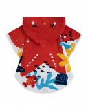Poncho imprimé fille rouge red submarine Poncho imprimé fille rouge red submarine