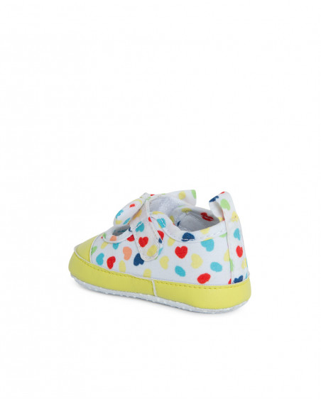Chaussures en jersey coeurs fille blanche hi! sunshine Chaussures en jersey coeurs fille blanche hi! sunshine