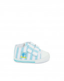 Baskets en popeline à rayures garçon bleu so cute Baskets en popeline à rayures garçon bleu so cute