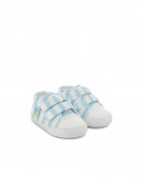 Baskets en popeline à rayures garçon bleu so cute Baskets en popeline à rayures garçon bleu so cute