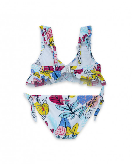 Bikini volants fille blanche island Bikini volants fille blanche island