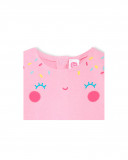 Robe en jersey visage fille rose icy and sweet Robe en jersey visage fille rose icy and sweet
