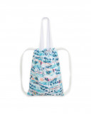 Sac en sergé imprimé fille bleu venice beach Sac en sergé imprimé fille bleu venice beach