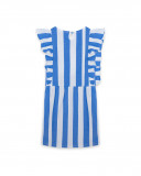 Robe en jersey à rayures fille bleu island Robe en jersey à rayures fille bleu island