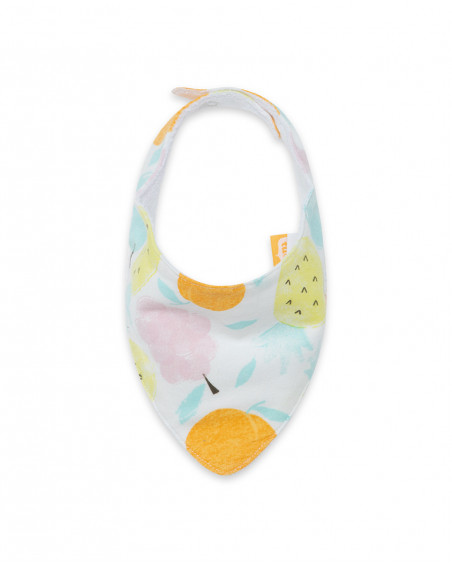 Bandana en jersey imprimée fille orange picnic time Bandana en jersey imprimée fille orange picnic time