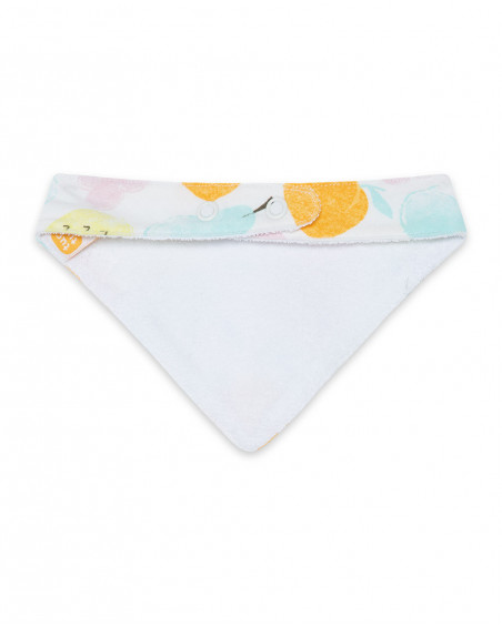 Bandana en jersey imprimée fille orange picnic time Bandana en jersey imprimée fille orange picnic time