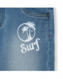Bermuda en jeans message garçon bleu surf club Bermuda en jeans message garçon bleu surf club