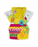 Poncho imprimé fille jaune funcactus Poncho imprimé fille jaune funcactus