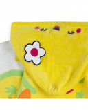 Poncho imprimé fille jaune funcactus Poncho imprimé fille jaune funcactus