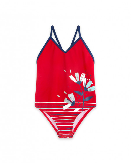 Maillot de bain imprimé fille rouge sea lovers