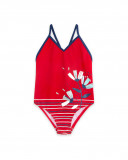 Maillot de bain imprimé fille rouge sea lovers Maillot de bain imprimé fille rouge sea lovers