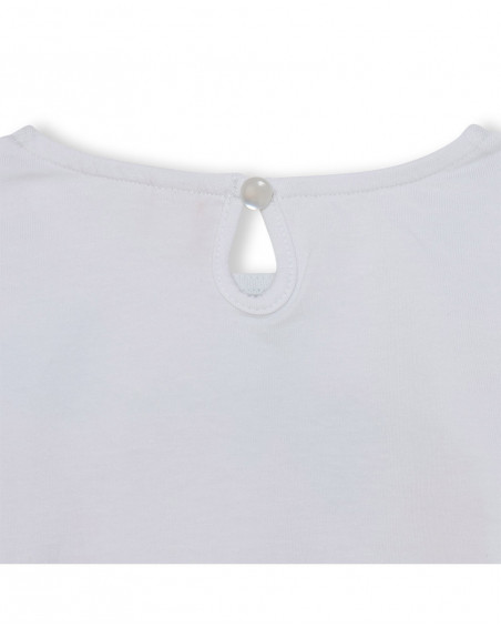 Tee-shirt en jersey fraise fille blanche fruitty time Tee-shirt en jersey fraise fille blanche fruitty time