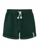 Bermuda en coton molletonné poche garçon vert jungle street Bermuda en coton molletonné poche garçon vert jungle street