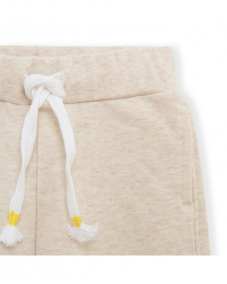 Pantalon en peluche jogging garçon beige funcactus Pantalon en peluche jogging garçon beige funcactus