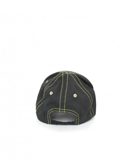Visera en sergé message garçon vert play