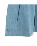 Robe en jersey et jeans palmes fille blanche venice beach Robe en jersey et jeans palmes fille blanche venice beach
