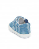 Baskets en jeans à rayures garçon bleu little pirates Baskets en jeans à rayures garçon bleu little pirates