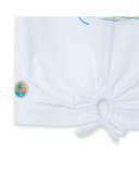 Tee-shirt et short en jersey imprimé fille blanche venice beach Tee-shirt et short en jersey imprimé fille blanche venice beach