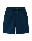 Bermuda en coton molletonné lacets garçon bleu free time Bermuda en coton molletonné lacets garçon bleu free time