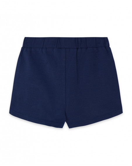 Short en jersey étoile fille bleu red submarine