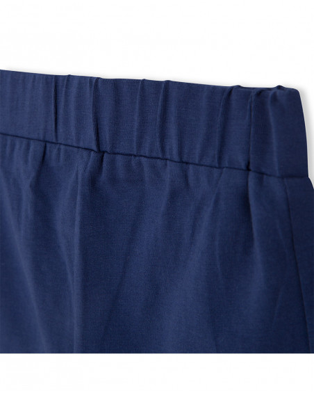 Short en jersey étoile fille bleu red submarine
