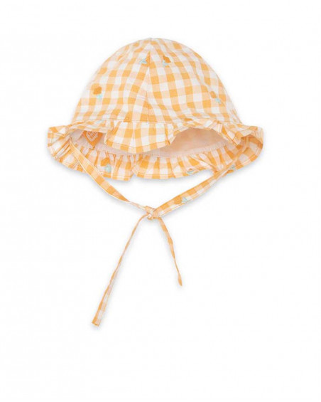 Bonnet chasuble visage fille orange picnic time Bonnet chasuble visage fille orange picnic time