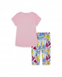 Tee-shirt et legging capri imprimé fille rose island Tee-shirt et legging capri imprimé fille rose island