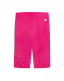 Leggings capri en jersey étoiles fille fucsia basicos baby Leggings capri en jersey étoiles fille fucsia basicos baby