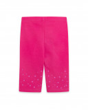 Leggings capri en jersey étoiles fille fucsia basicos baby Leggings capri en jersey étoiles fille fucsia basicos baby
